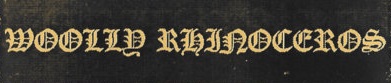 Woolly Rhinoceros