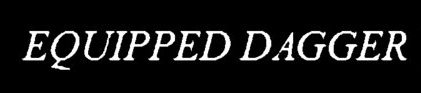 Equipped Dagger